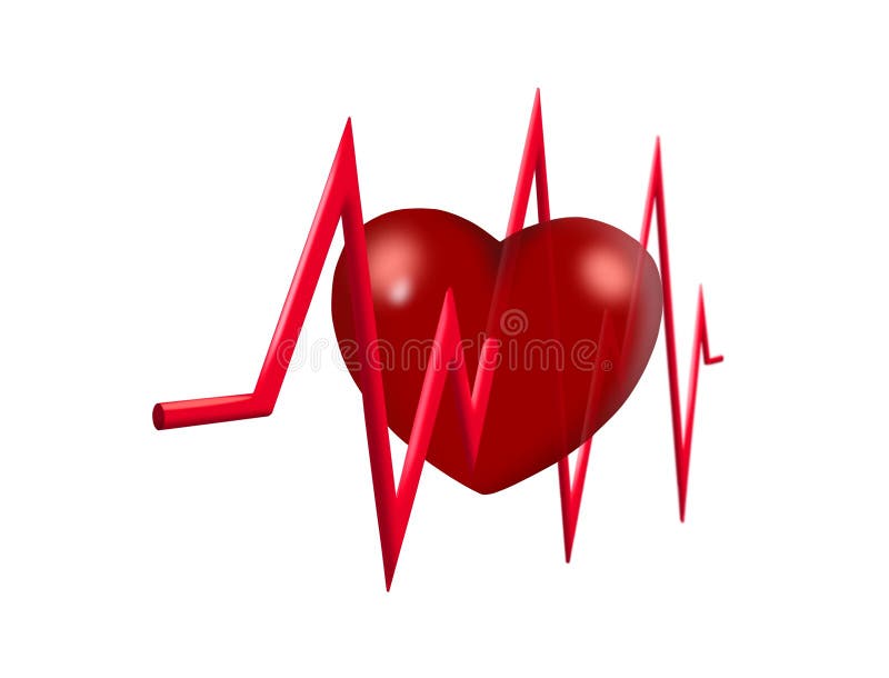 Heart beats vector illustration
