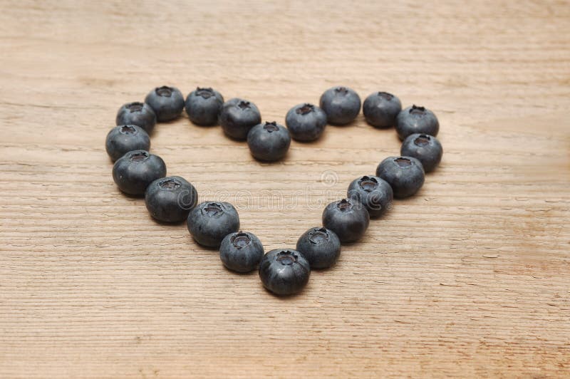 Heart of bilberries stock photo. Image of healthy, berry 32379320