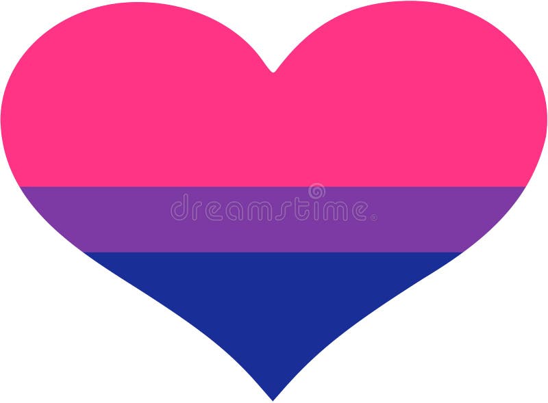 Bisexual Pride Flag On White Background Pride Symbol The Official Symbol Of The Community Stock