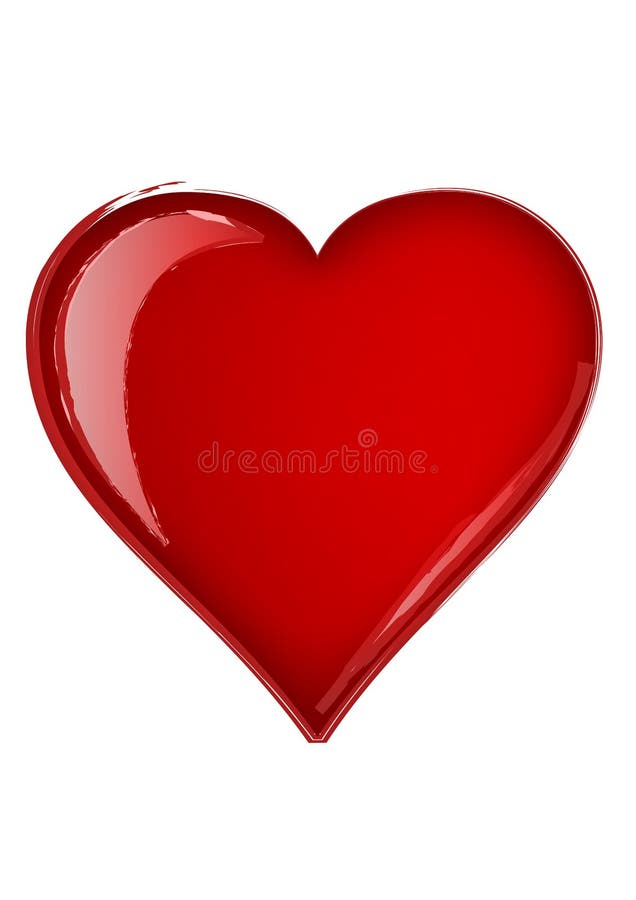 Heart brush vector stock vector. Illustration of lovely 3553699