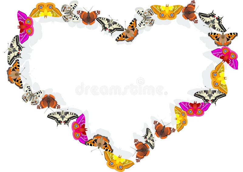 Heart of butterflies