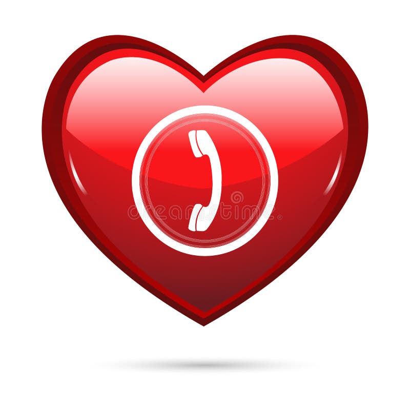 Heart calling royalty free illustration