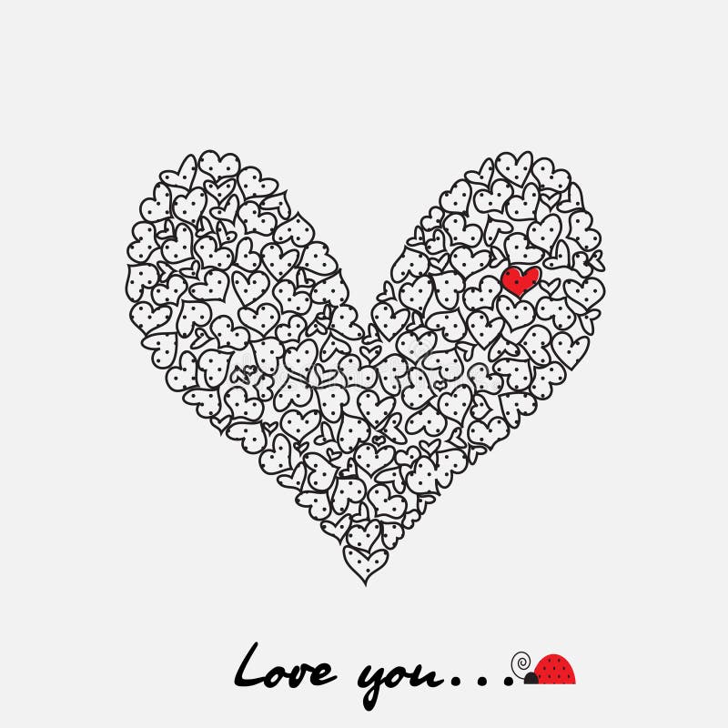 Heart card royalty free illustration