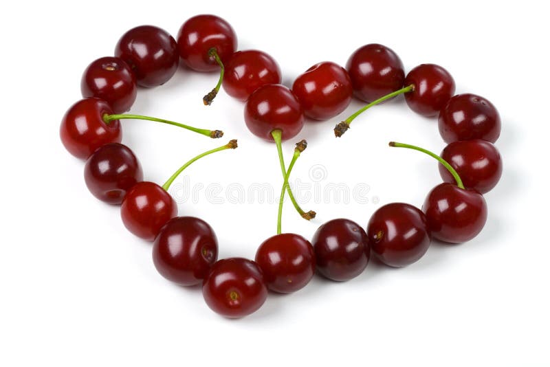 Heart from a cherry