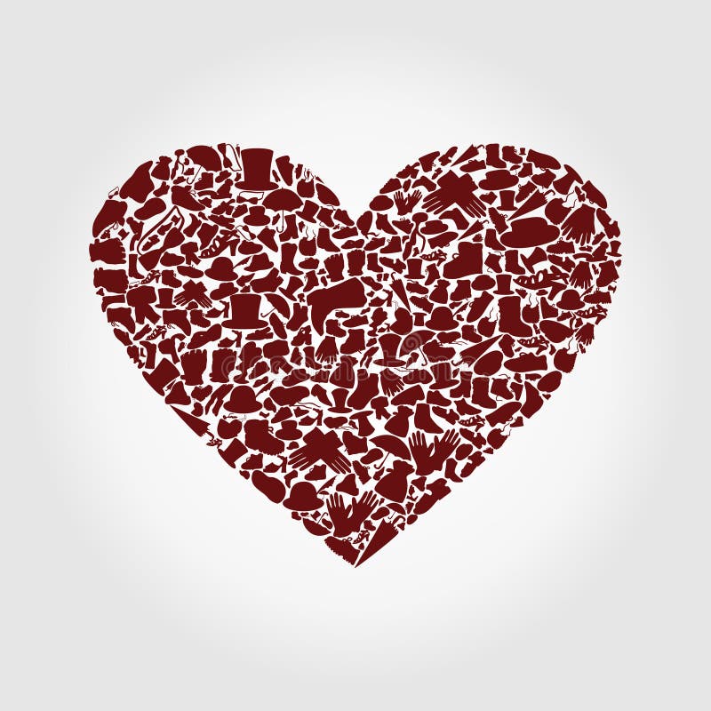 Heart clothes stock vector. Illustration of clothes, boot 25513199