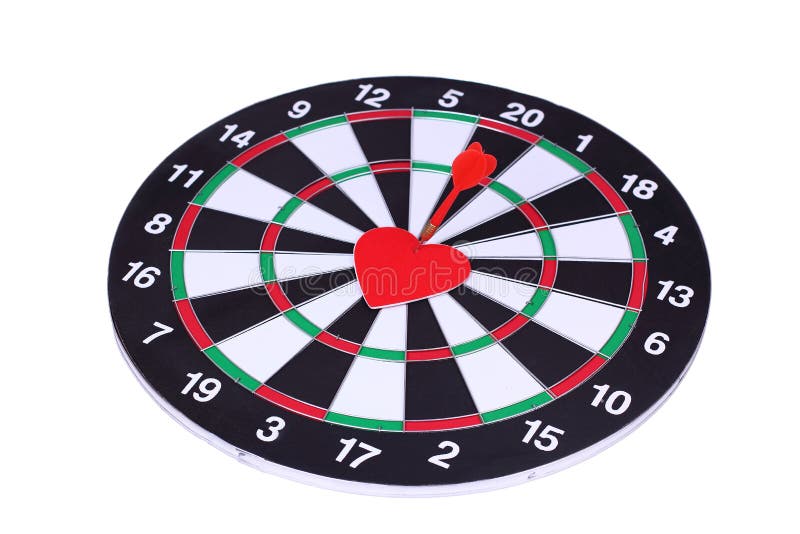 Heart dart, target of love stock photo. Image of romantic 23110934
