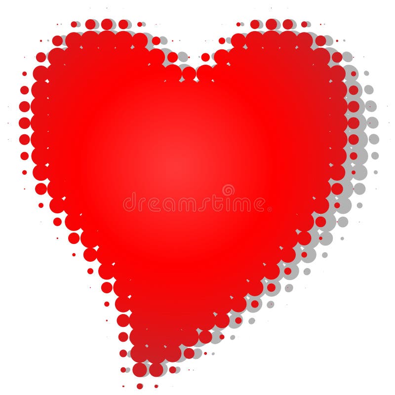 Heart dot gain stock vector. Illustration of shape, design 35426857