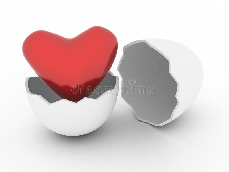 Heart in egg