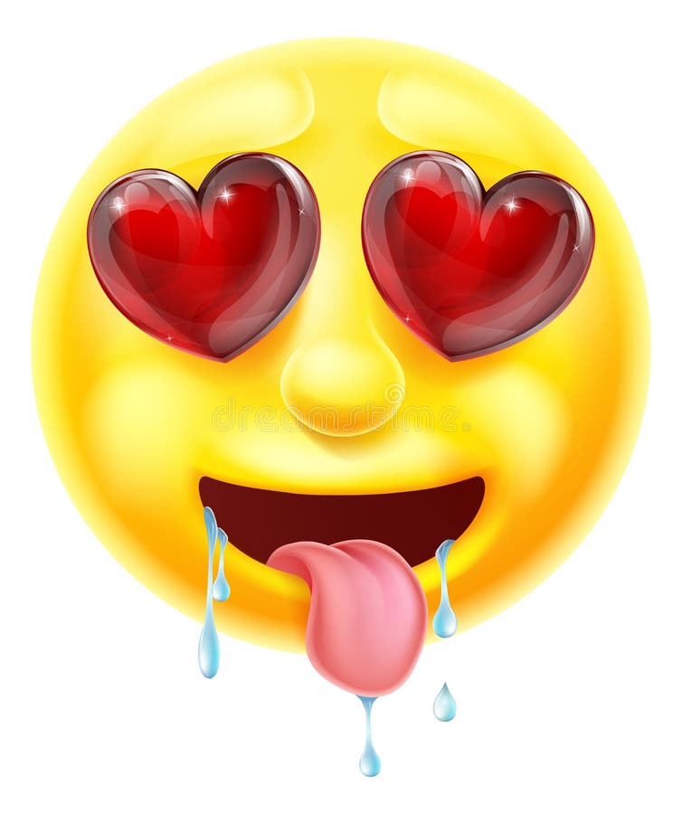 Heart Eyes Emoji Emoticon stock vector. Illustration of emoji - 63440198