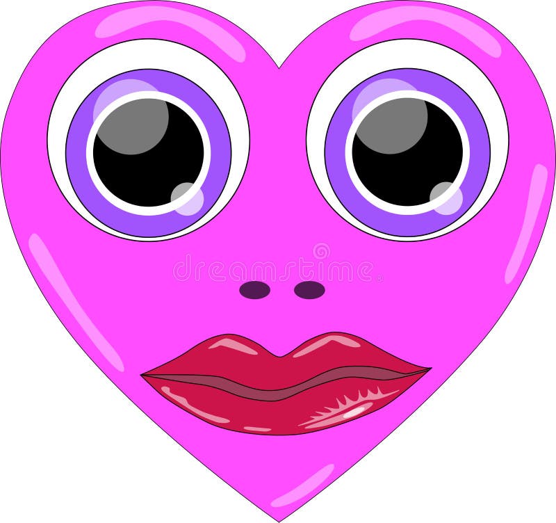 Heart Eyes Vector Illustration By Crafteroks Stock Vector