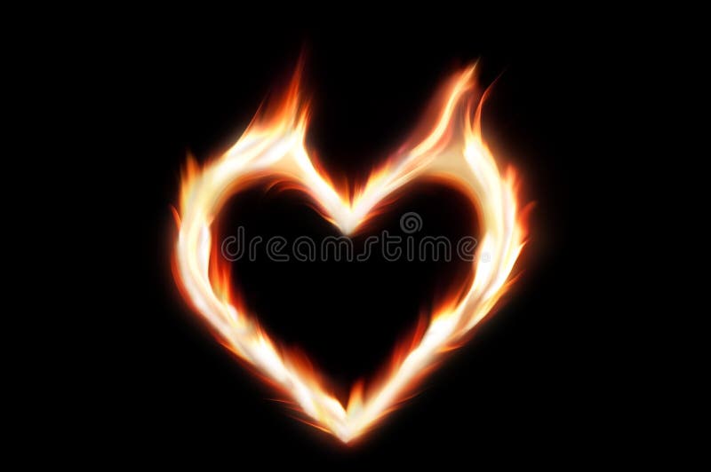 Heart Of Fire Stock Image Image Of Yellow Concept Burn 15279733