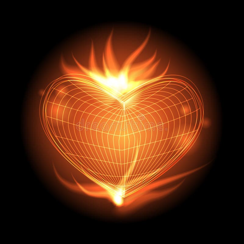 Heart Flame Royalty Free Stock Photos Image 21605898