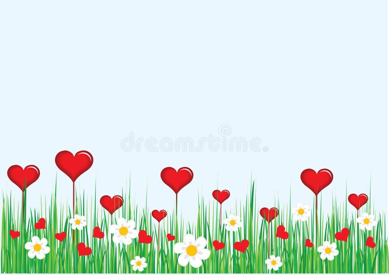 Heart and flowers