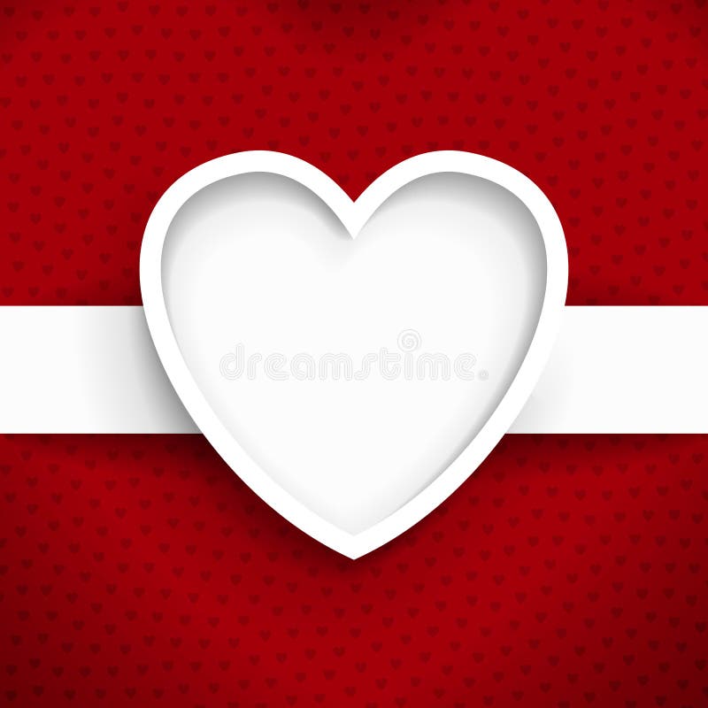 Heart frame background vector image