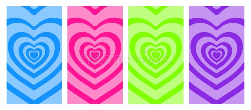 Heart Geometric Hypnosis Abstract Backgrounds. Lovely Vibes Posters ...