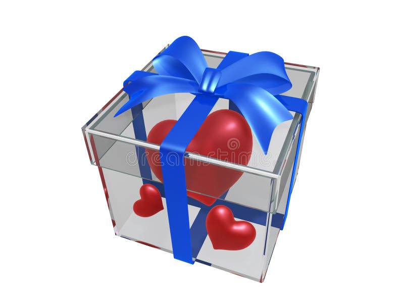 Heart Gift stock illustration. Illustration of ribbon 12567124