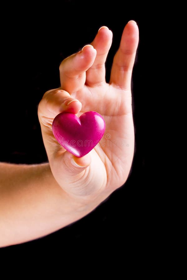 Gift Box with Red Heart As Love Symbol Isolated Stock Photo Image of