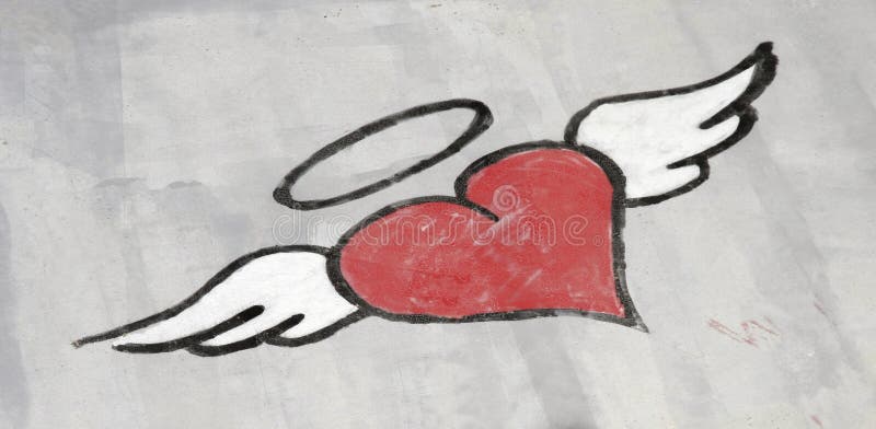 Heart Graffiti royalty free stock image Heart Graffiti royalty free stock image
