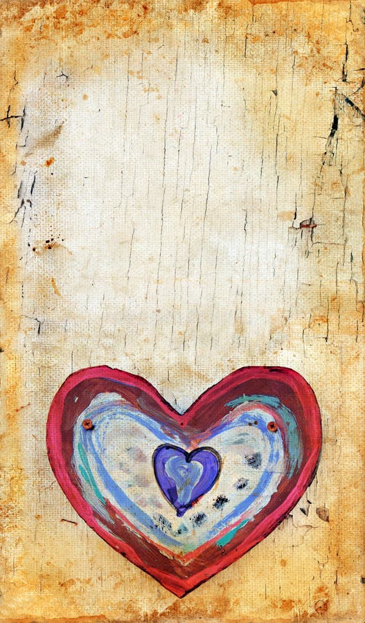 Heart on a Grunge Background