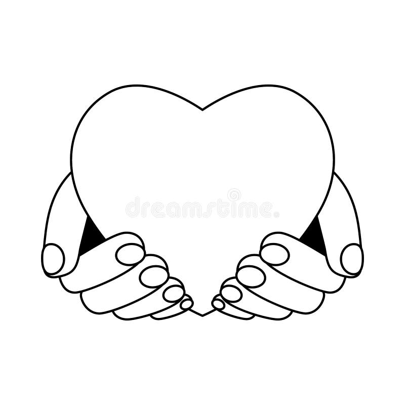 Heart in the hands of man. Concept of love and giving tuesday. Element for Valentine`s Day, Mother`s Day, Wedding, Easter. Flat vector illustration isolated on royalty free illustration Heart in the hands of man. Concept of love and giving tuesday. Element for Valentine`s Day, Mother`s Day, Wedding, Easter. Flat vector illustration isolated on royalty free illustration