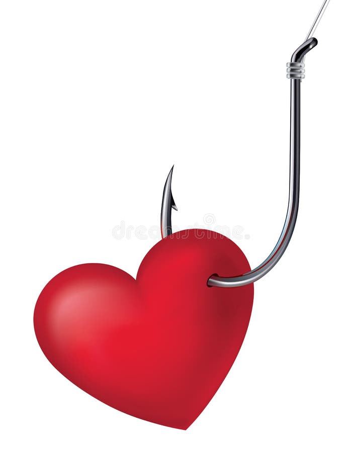 Download Heart On The Hook. Vector Illustration Stock Vector ...