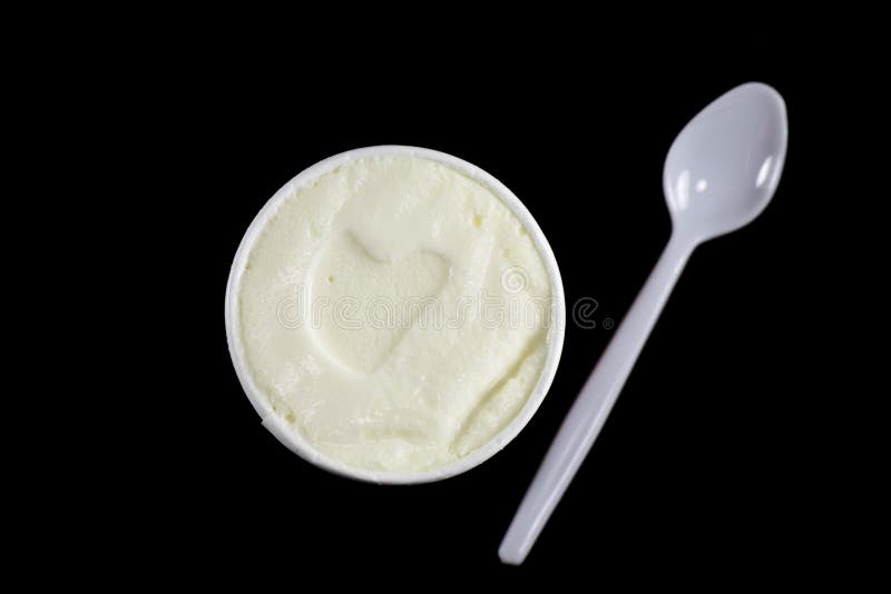 Heart icecream stock image. Image of texture, love, cream 28657027