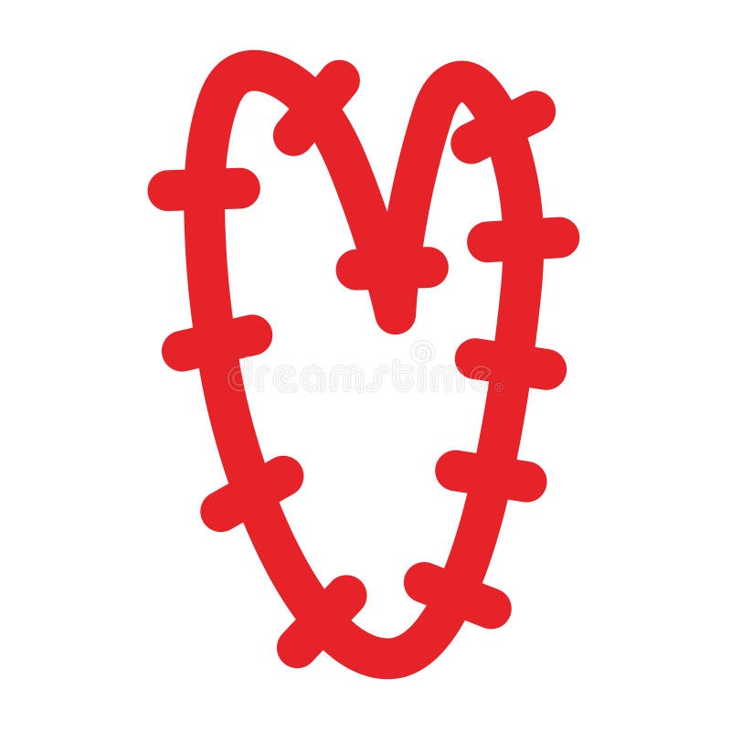 Chain heart icon vector illustration