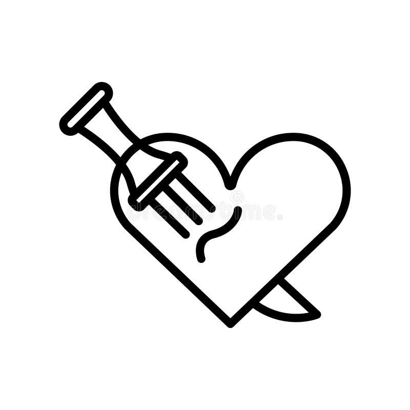 White Heart Line Art Png Stock Illustrations 356 White Heart