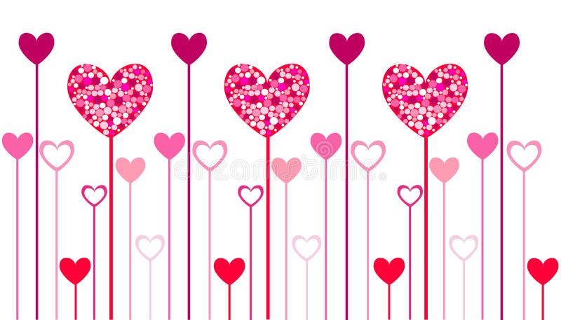 Heart Icons, Valentine S Day, Card, Wallpaper Stock Vector ...