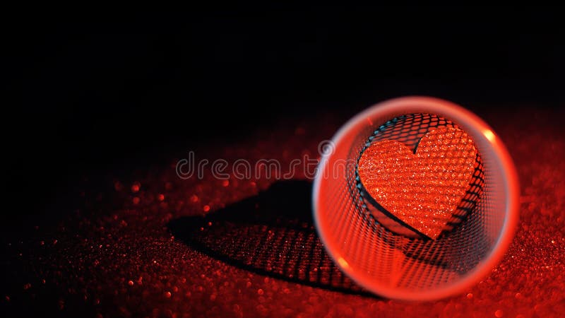 A heart inside a basket royalty free stock image