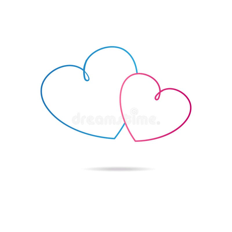 Pink Heart Line Art Stock Illustrations – 26,207 Pink Heart Line Art ...