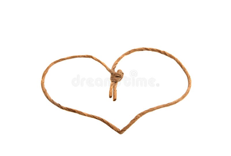 Heart made of twine stock image. Image of reuse, love 112415085