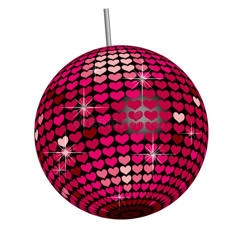 Mirror ball disco party stock illustration. Illustration of 1960 17788744