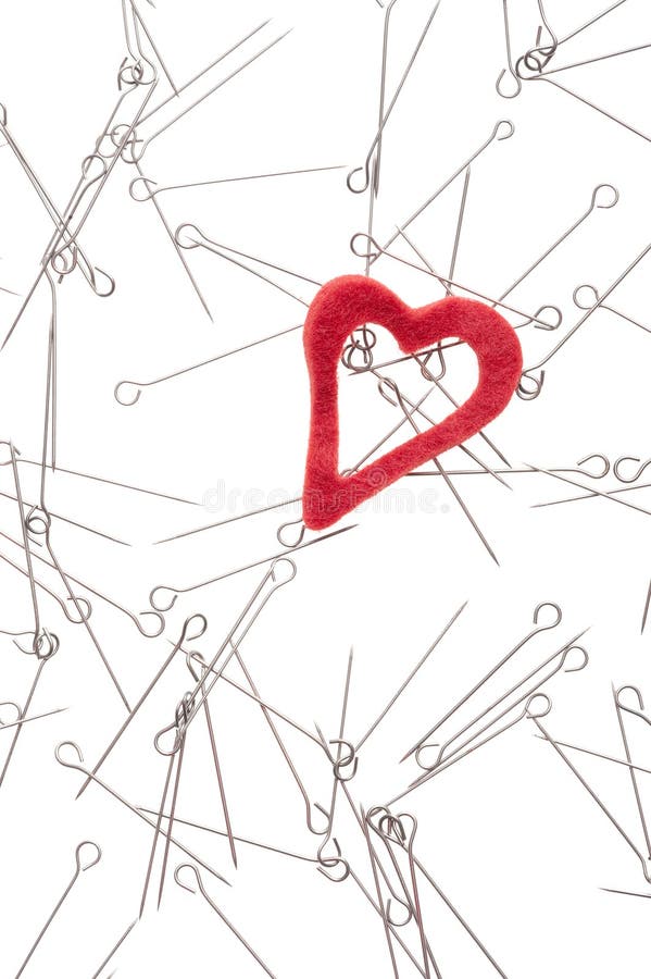 Heart and needles stock photo. Image of addiction, metaphor 11662648