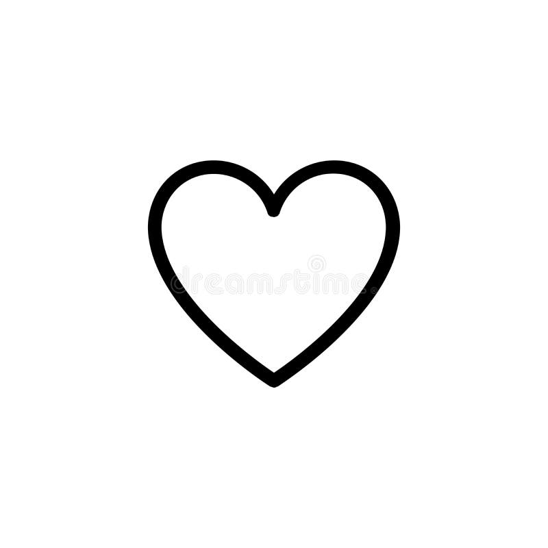 transparent black heart outline