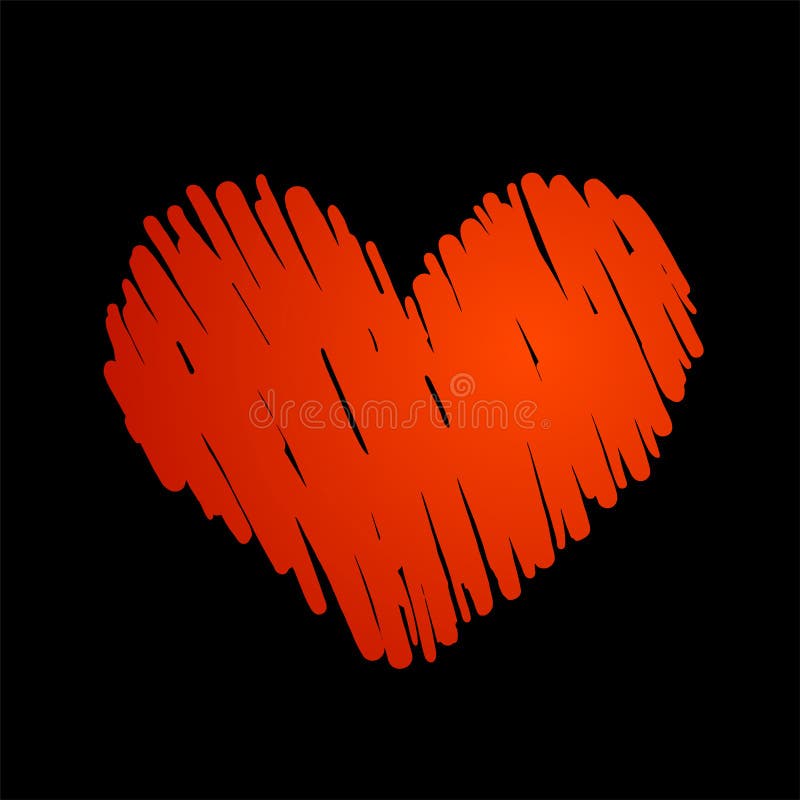 Heart passion symbol stock illustration