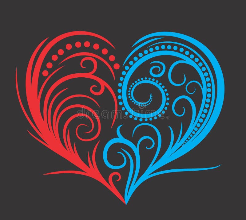 Heart Fire Water Stock Illustrations 366 Heart Fire Water Stock