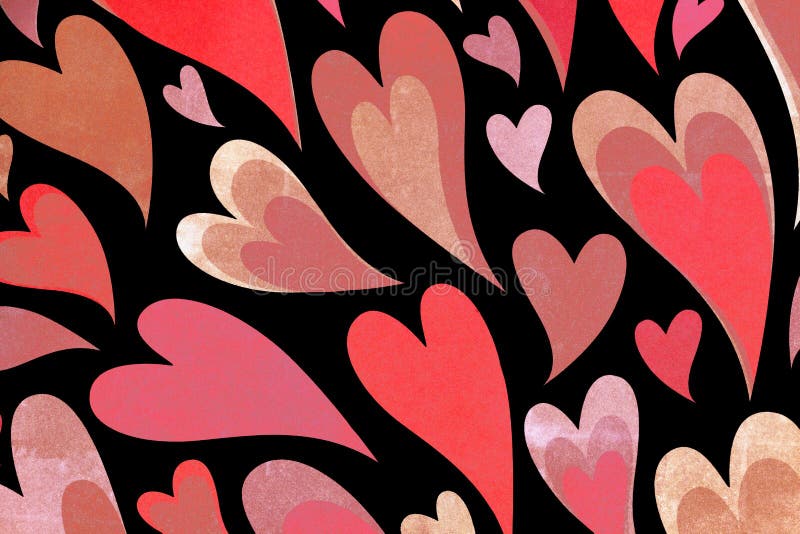 Heart patterned paper. stock image. Image of pretty, valentine - 22671891