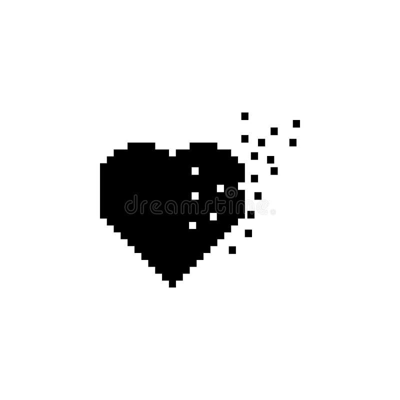 Pixel Art Heart Icon Retro Game Symbol Template Design For Valentines Day  Greeting Card Nerds Gamers It Developers Stock Illustration - Download  Image Now - iStock