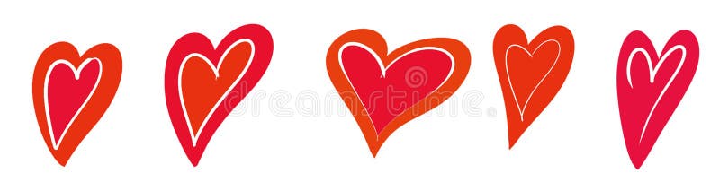 Heart Png Love Set of Heart Stock Photo - Illustration of sday, stickers:  209026108
