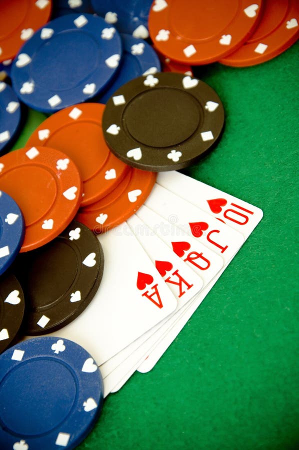 Heart poker royalty free stock photo