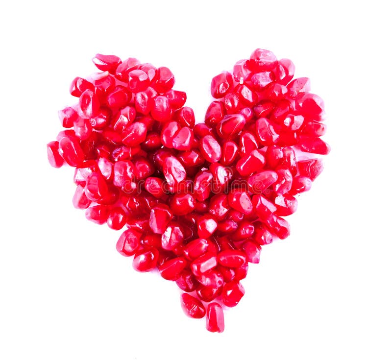 Heart from pomegranate