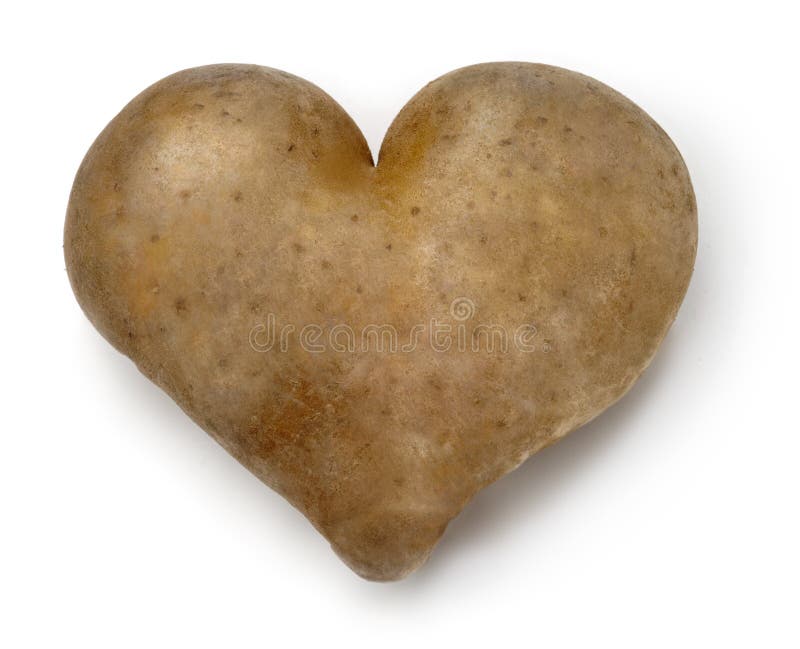 Heart Potato. stock image. Image of love, emotion, nutritional 28806087