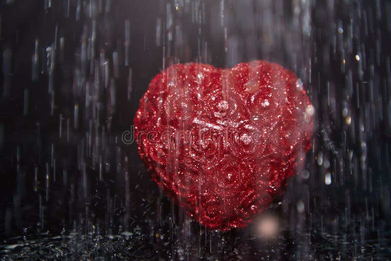 Heart in rain stock image. Image of conceptual, holiday 37114377