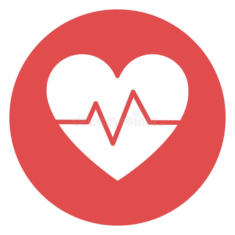 Heart Rate, Heartbeat Isolated Vector Icon Which Can Easily Modify or