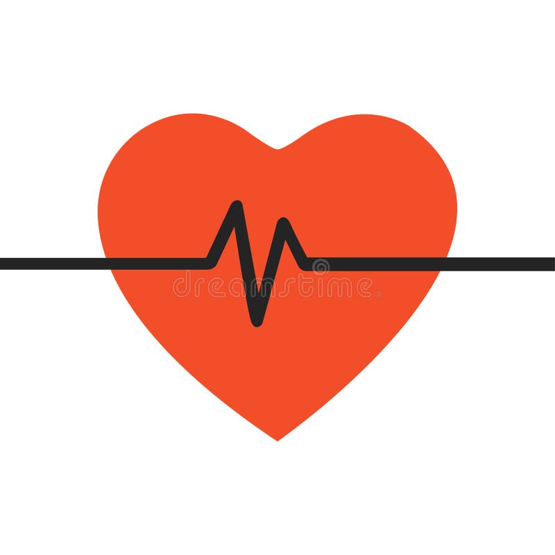 Heart rate icon, heartbeat, vector illustration vector illustration