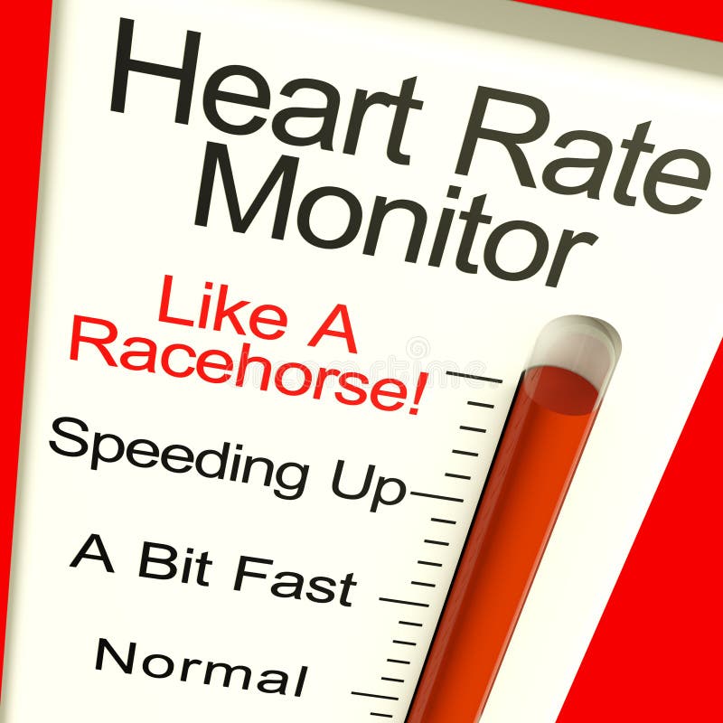 Heart Rate Monitor Very Fast Showing Quick Beats