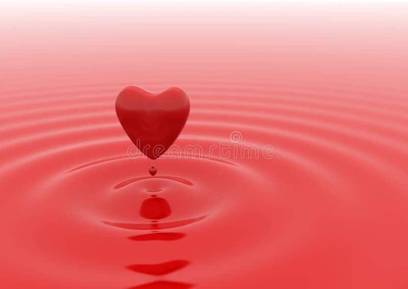 Heart Red Water Drop Stock Images Image 18116974