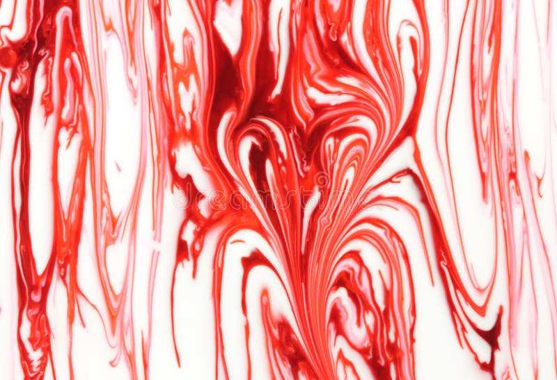 Heart in red & white marbling stock photography