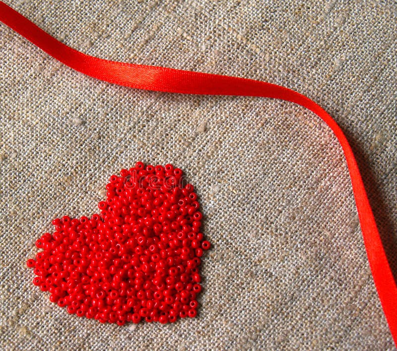 Heart and ribbon